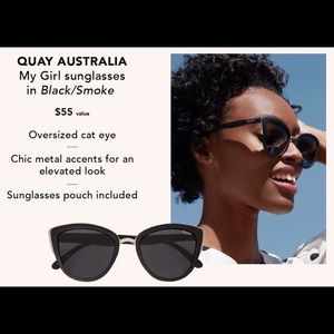 Quay Australia “my girl” black sunglasses
